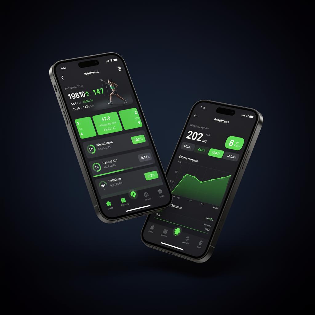 PentaFit mobile app on iPhone